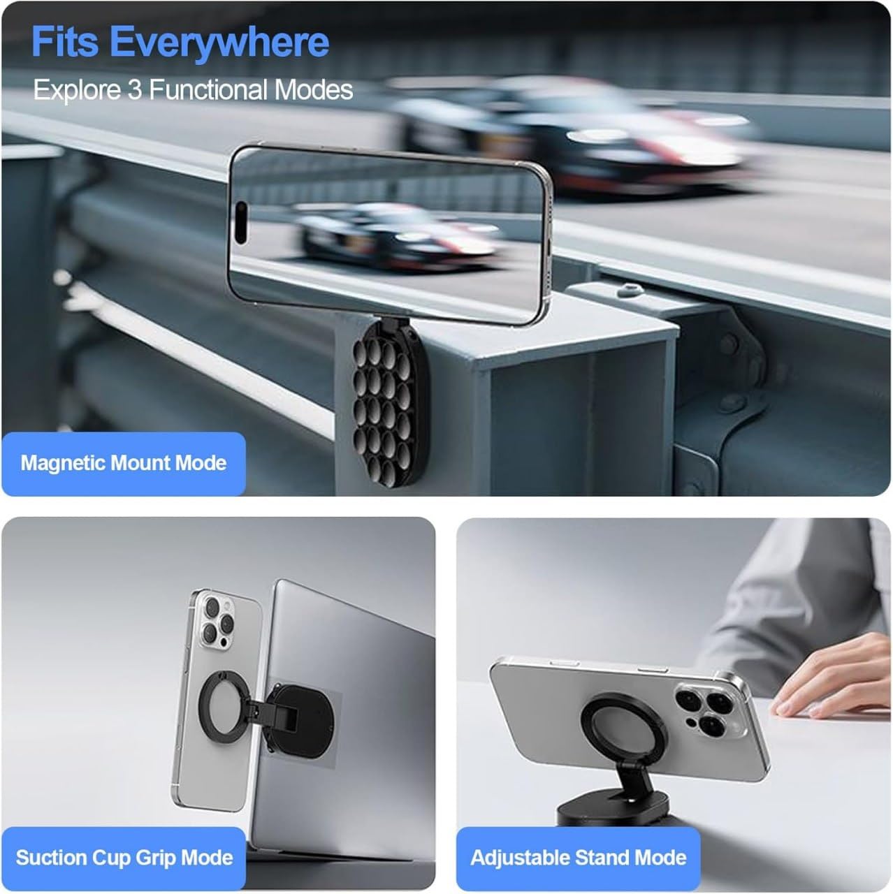 NeoGrip 3-in-1 Magnetic Stand
