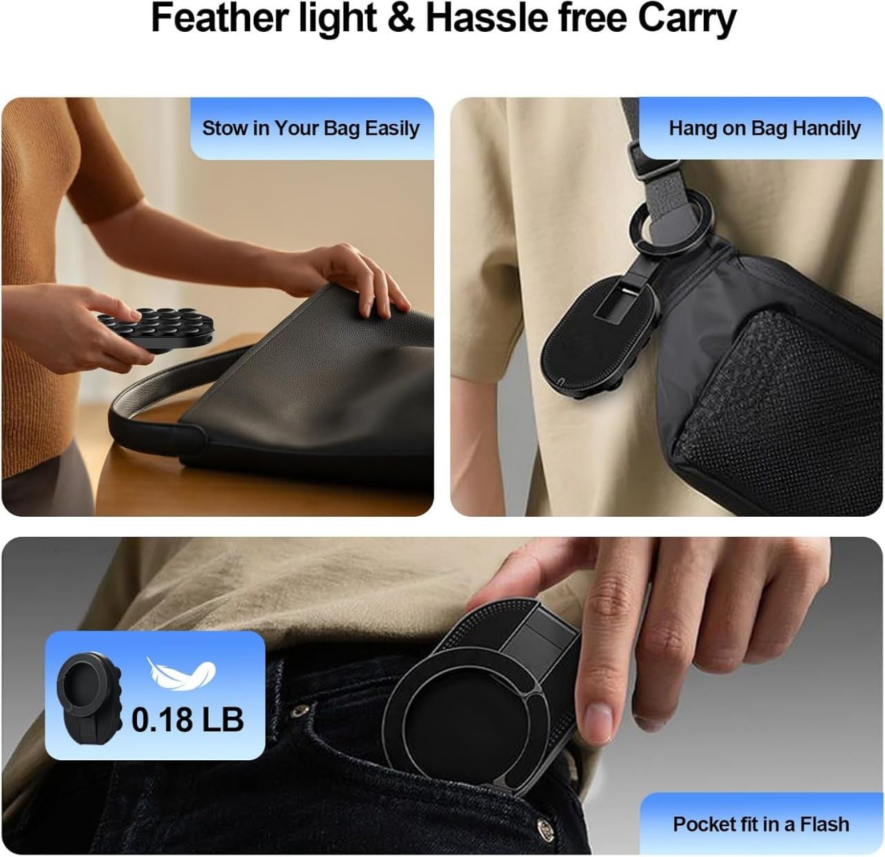 NeoGrip 3-in-1 Magnetic Stand